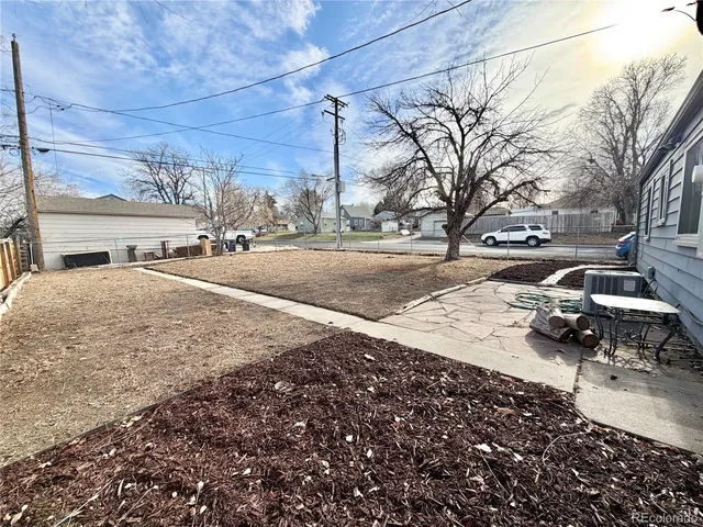 a street view covered with snow