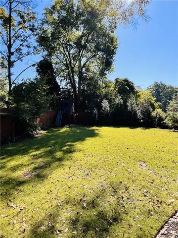 a view of an outdoor space and a yard