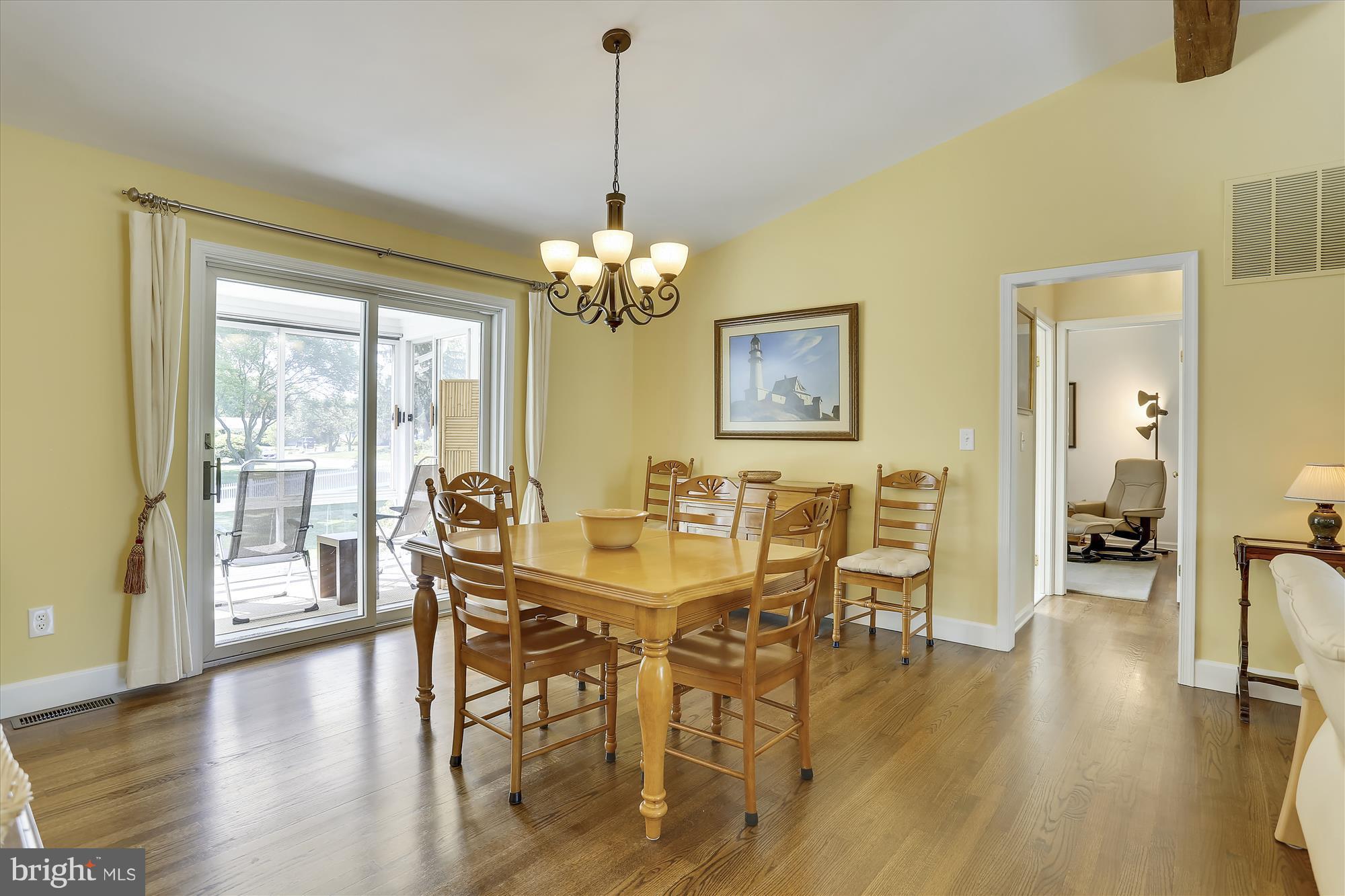 100 Birch Run Road Chestertown, MD 21620 - Photo 8 of 30 a view of a dining room with furniture window and wooden floor