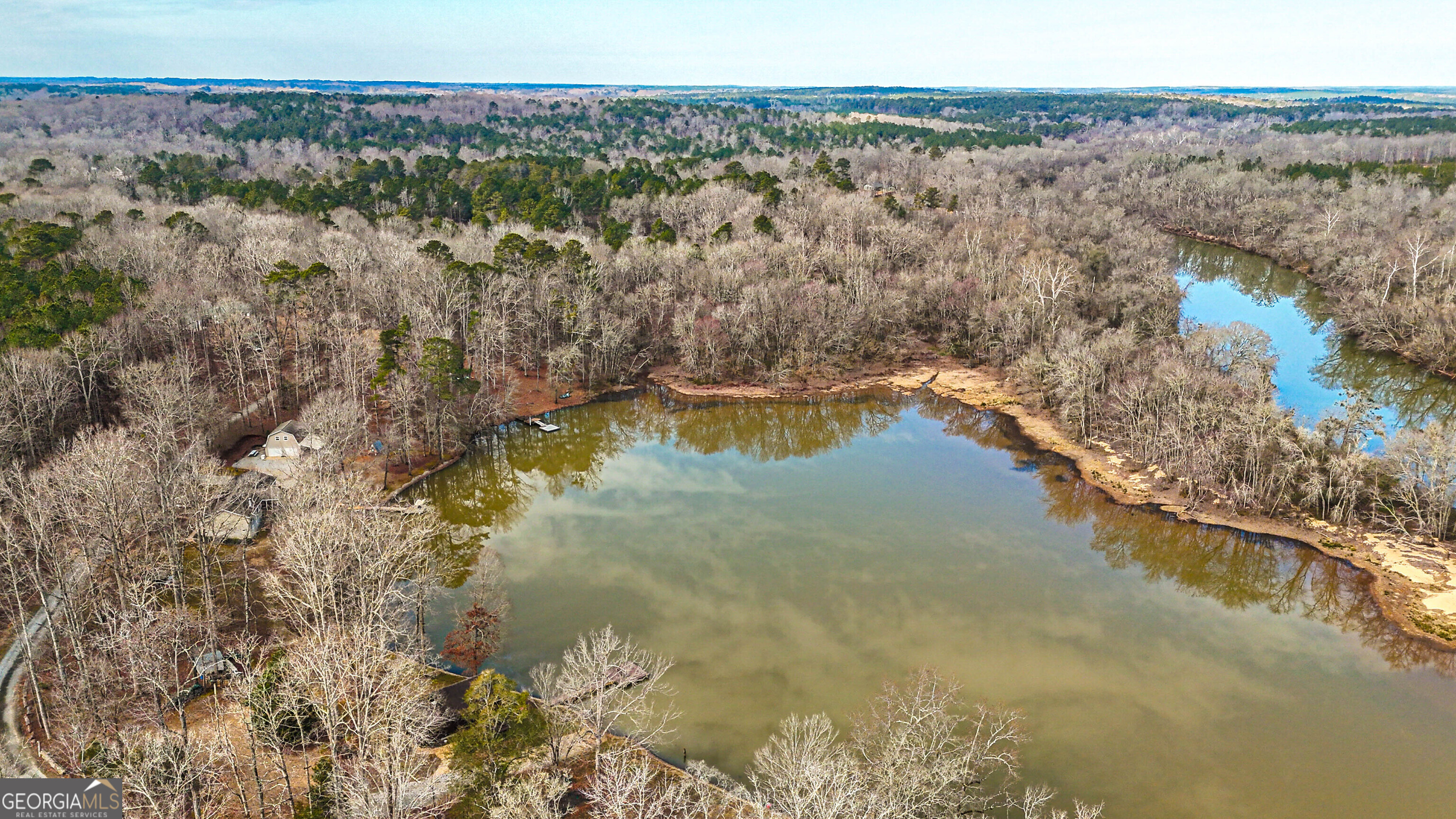 242 Katy Lake Road Jackson, GA 30233 - Photo 80 of 113 a view of a lake in middle of forest