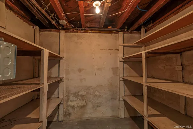 a view of storage and utility room