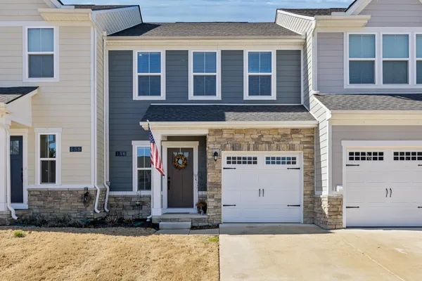 a front view of a building