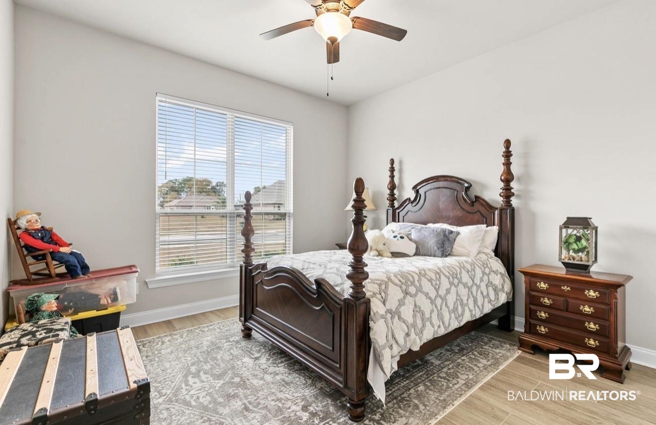 10126 Chipper Lane Foley, AL 36535 - Photo 20 of 30 Bedroom with light wood-style floors and a ceiling fan