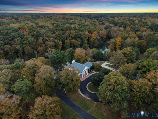 view of a forest with a sink and yard