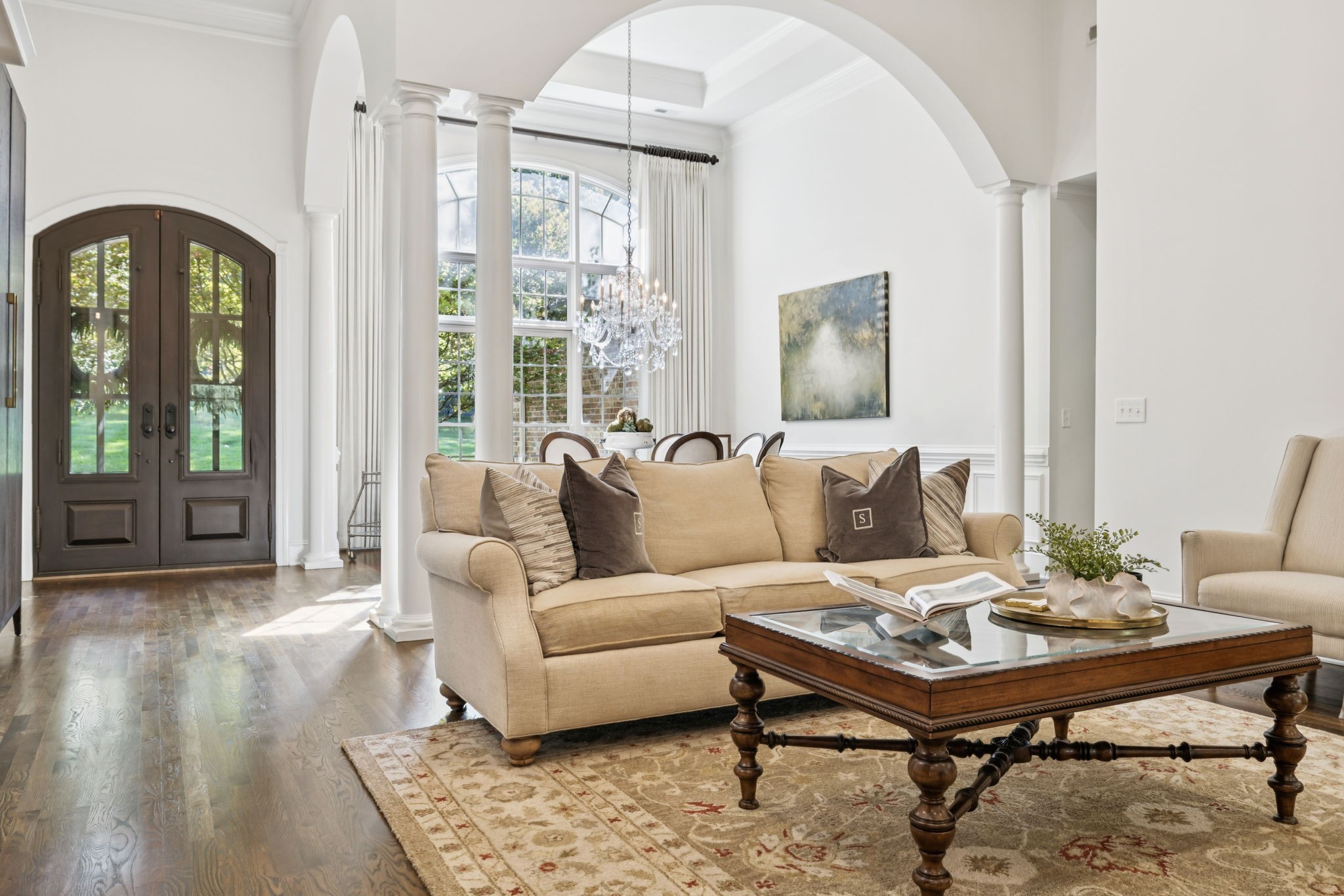 829 Highgrove Circle Franklin, TN 37069 - Photo 15 of 98 a living room with furniture and wooden floor