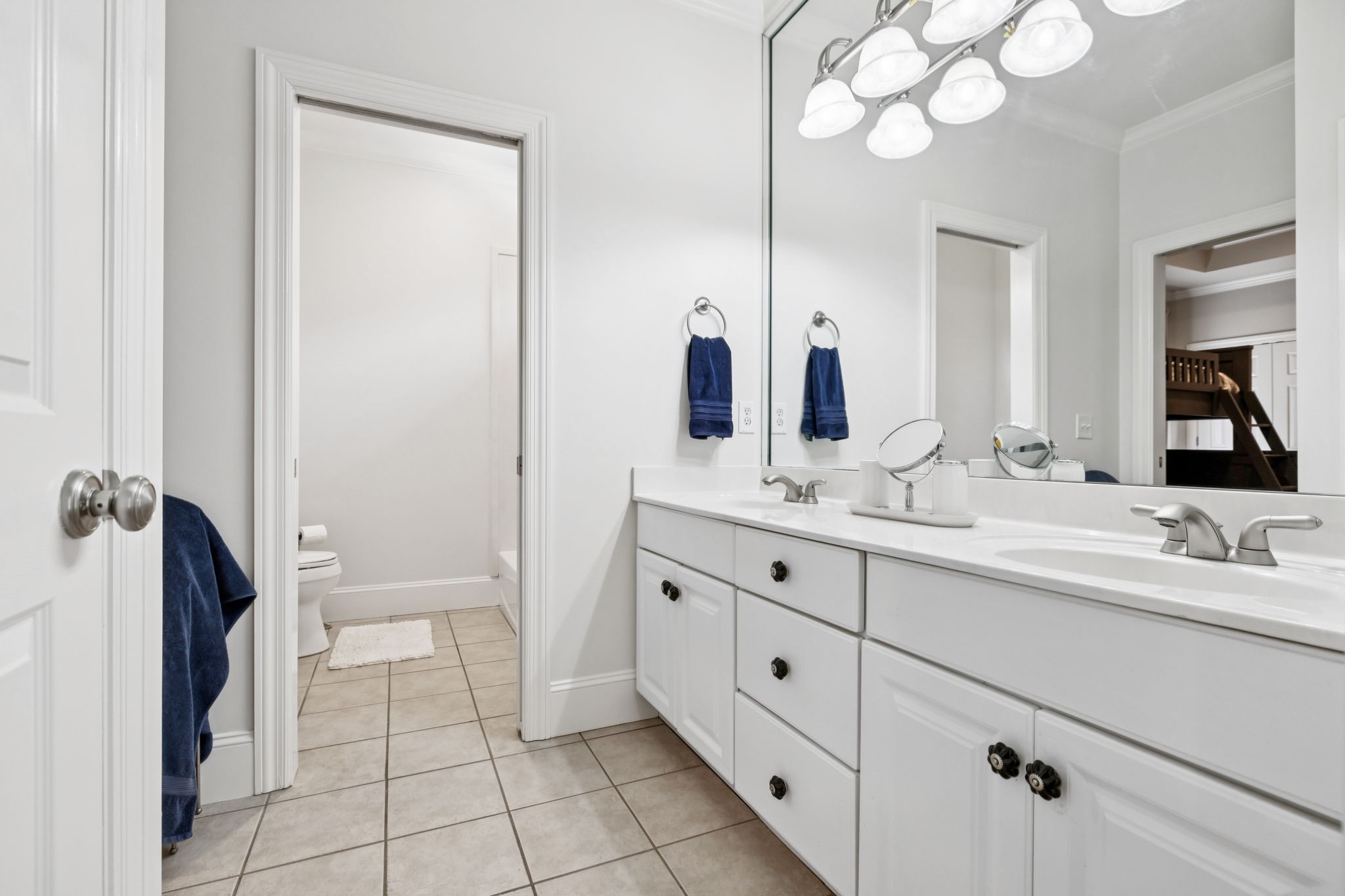 829 Highgrove Circle Franklin, TN 37069 - Photo 37 of 98 a bathroom with a double vanity sink and a mirror