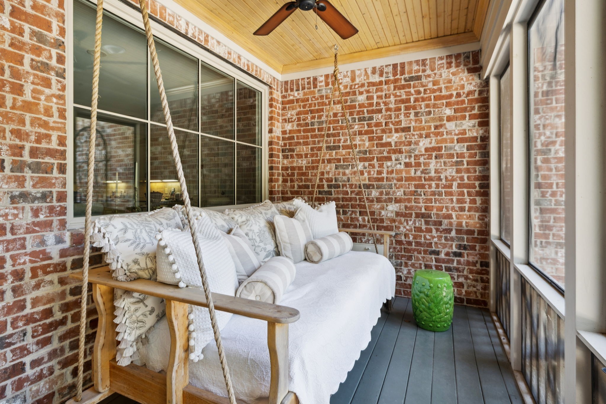 829 Highgrove Circle Franklin, TN 37069 - Photo 39 of 98 a view of balcony with wooden floor and seating space