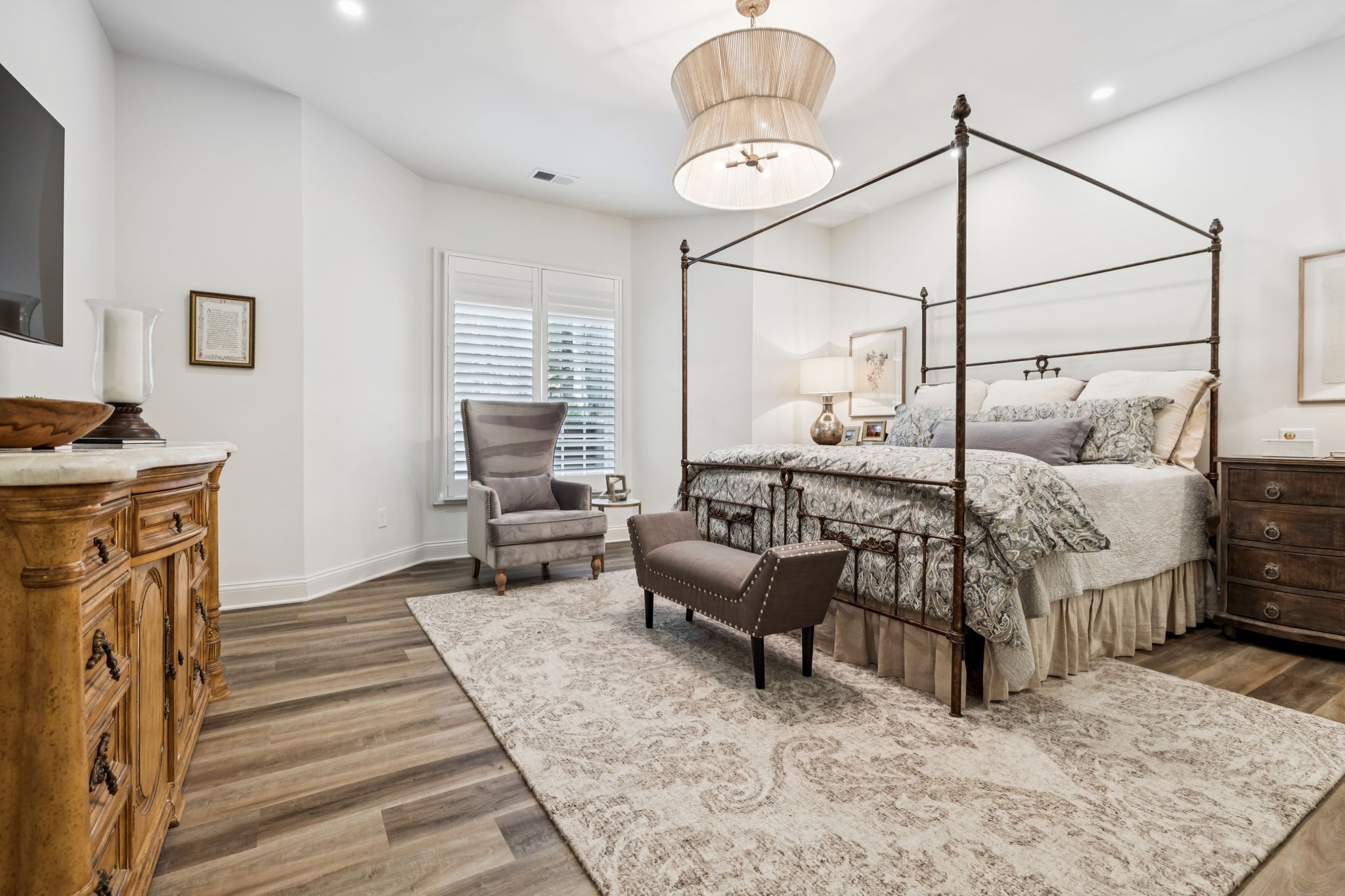 829 Highgrove Circle Franklin, TN 37069 - Photo 57 of 98 a bedroom with furniture and a wooden floor