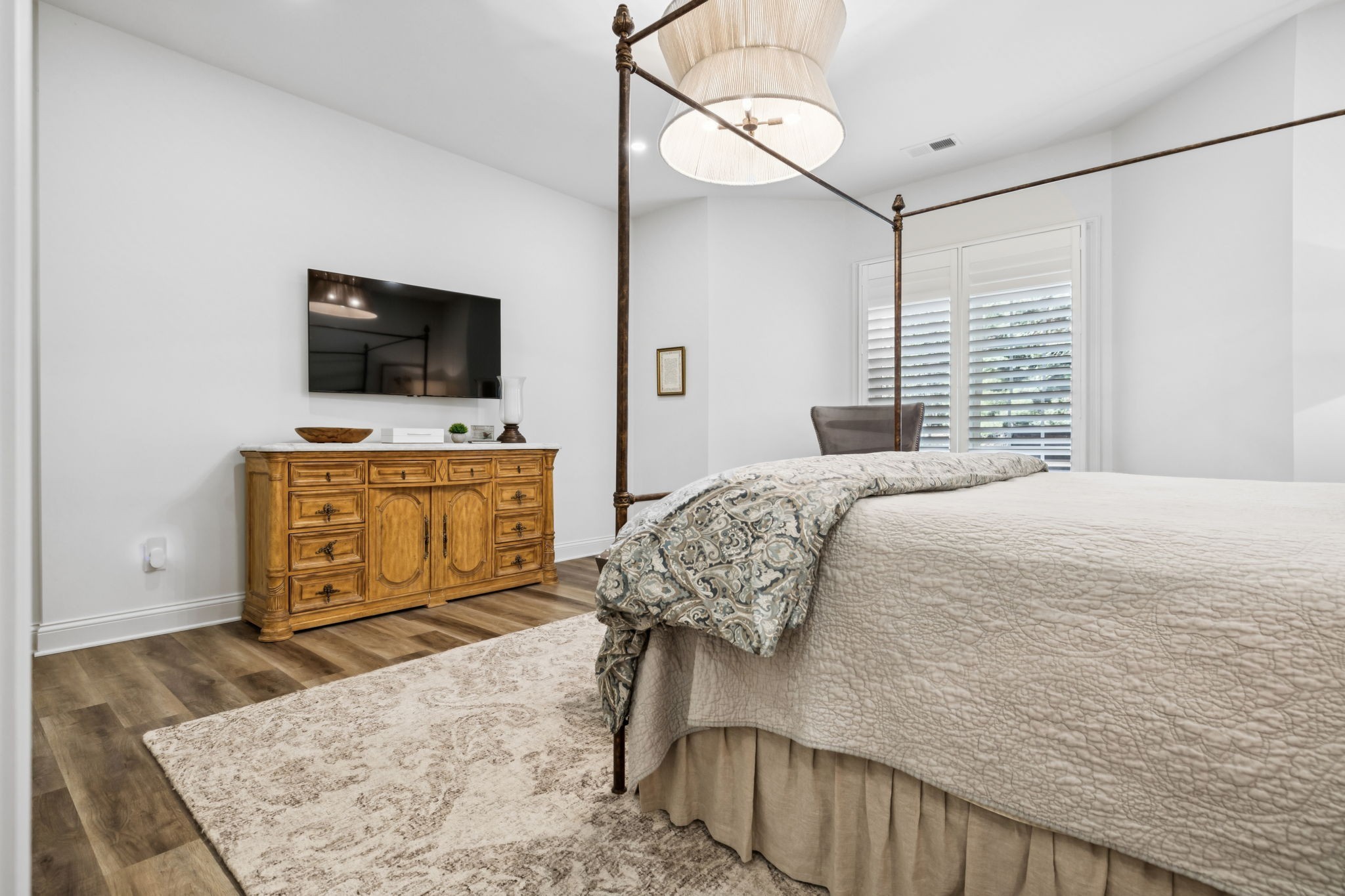 829 Highgrove Circle Franklin, TN 37069 - Photo 58 of 98 a bedroom with a bed and flat screen tv