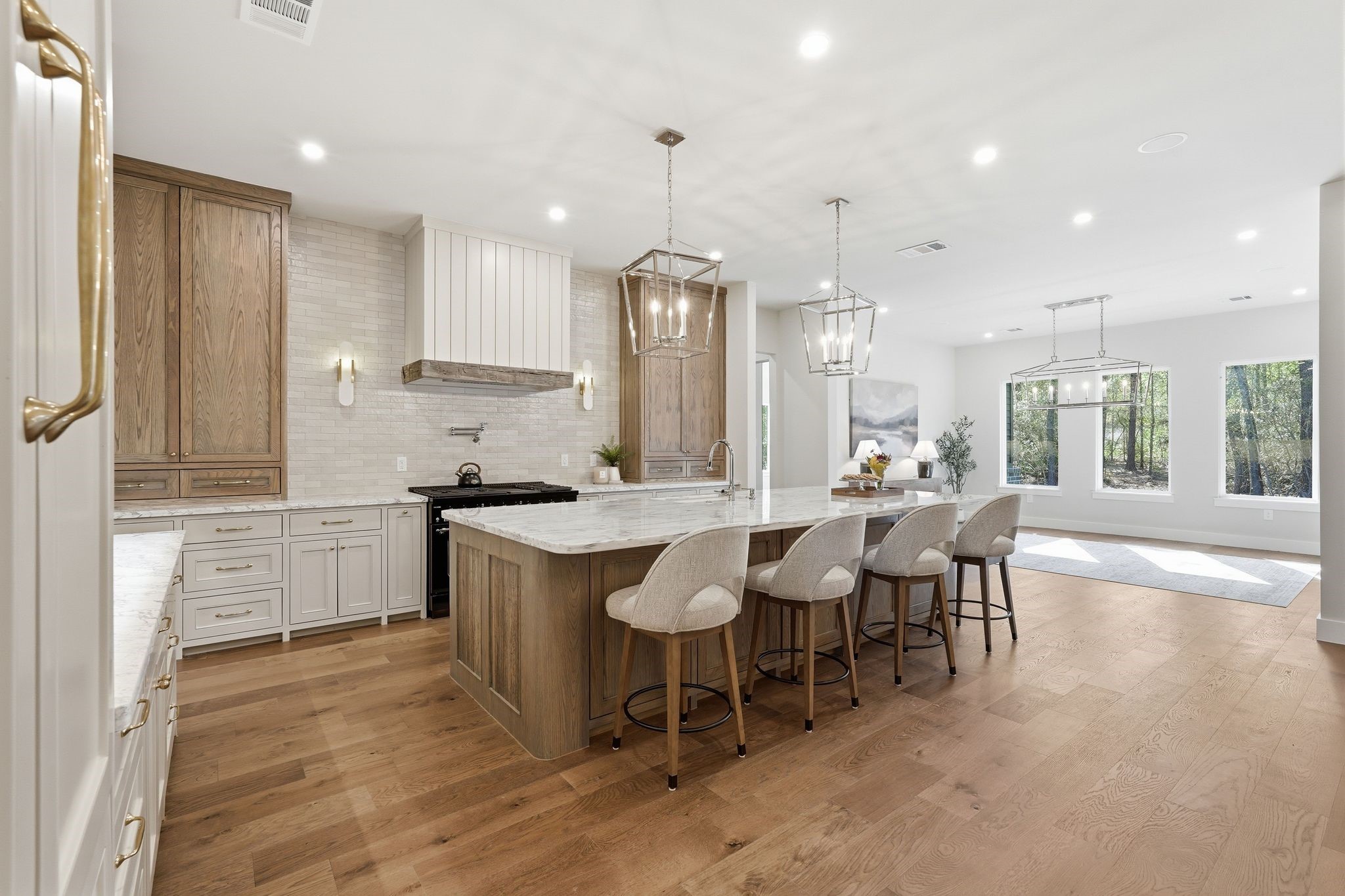 7248 Red Oak Grove Road Montgomery, TX 77316 - Photo 12 of 50 a kitchen with granite countertop kitchen island wooden cabinets and counter space