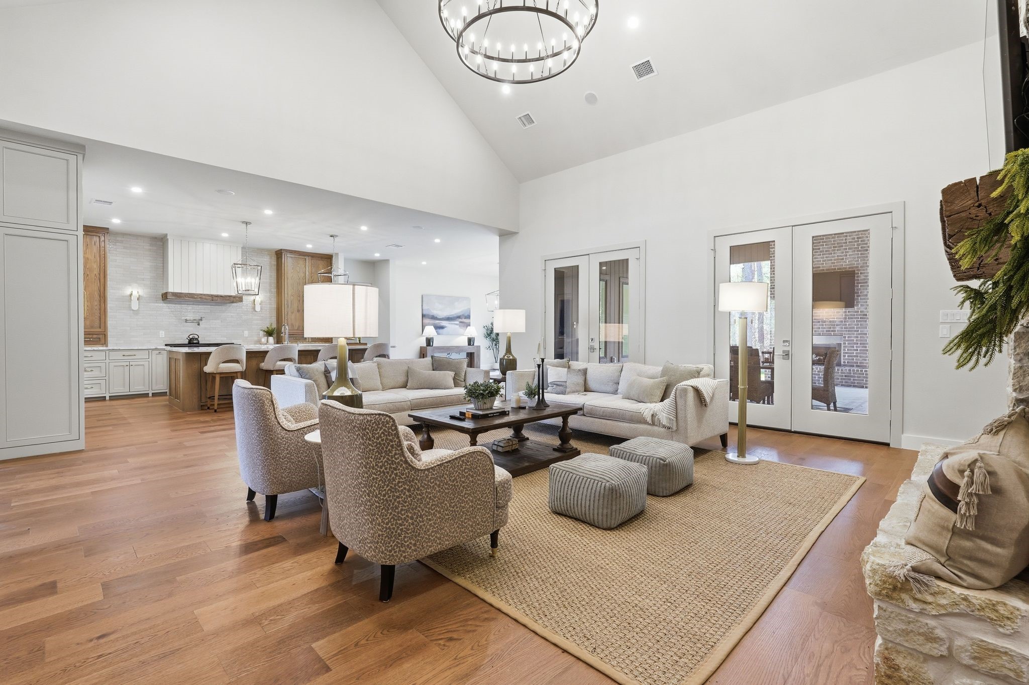 7248 Red Oak Grove Road Montgomery, TX 77316 - Photo 9 of 50 a living room with furniture kitchen view and a large window