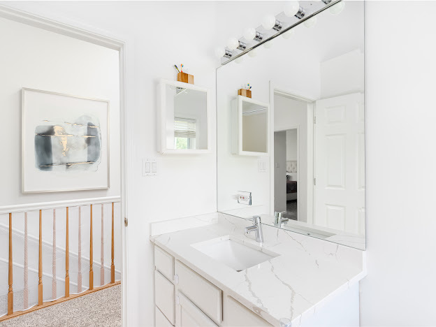 918 Meadow Road Northbrook, IL 60062 - Photo 24 of 38 a bathroom with a sink and a mirror