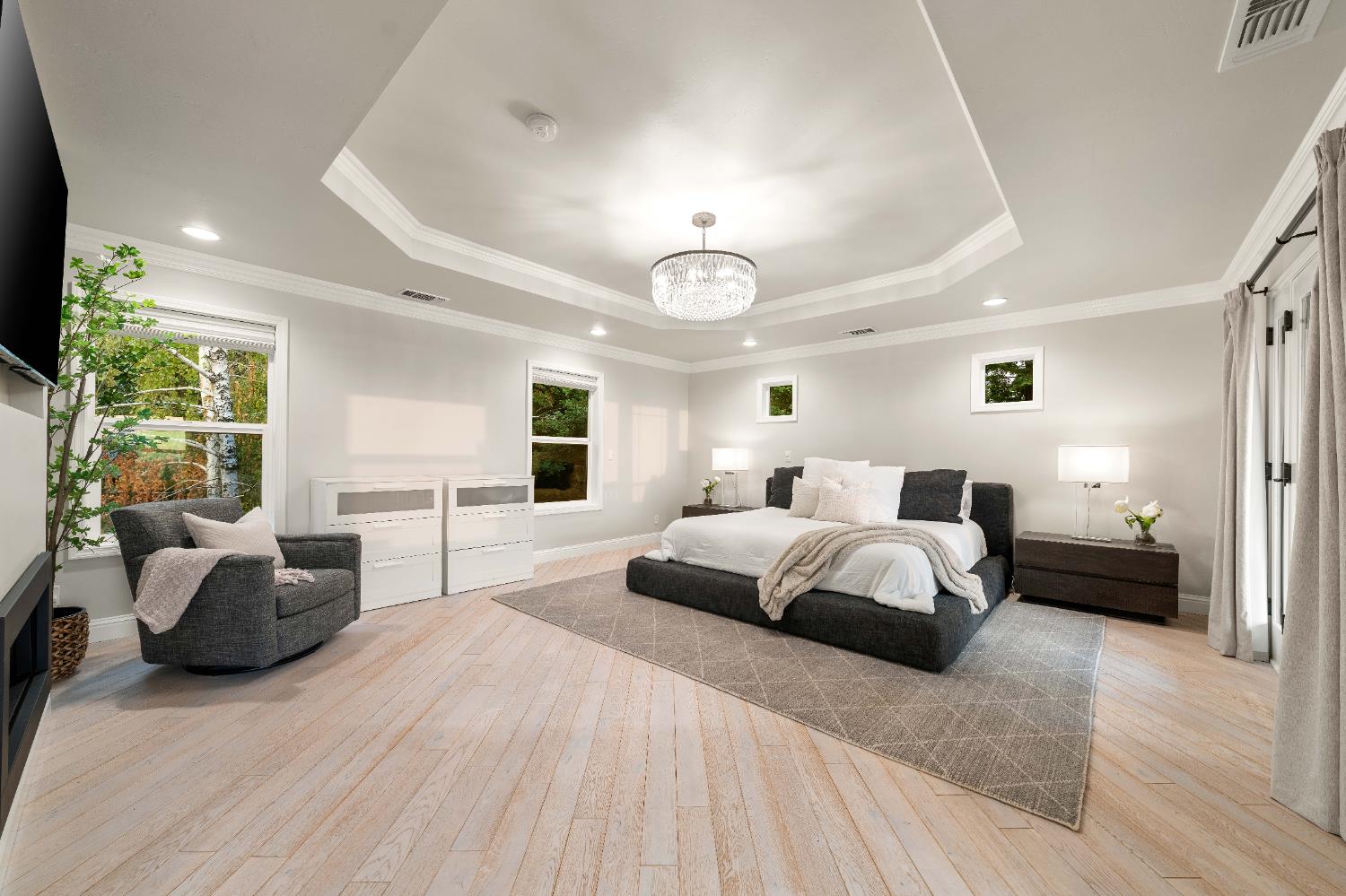 7380 Ridge Road Newcastle, CA 95658 - Photo 41 of 97 a spacious bedroom with a bed and a couch