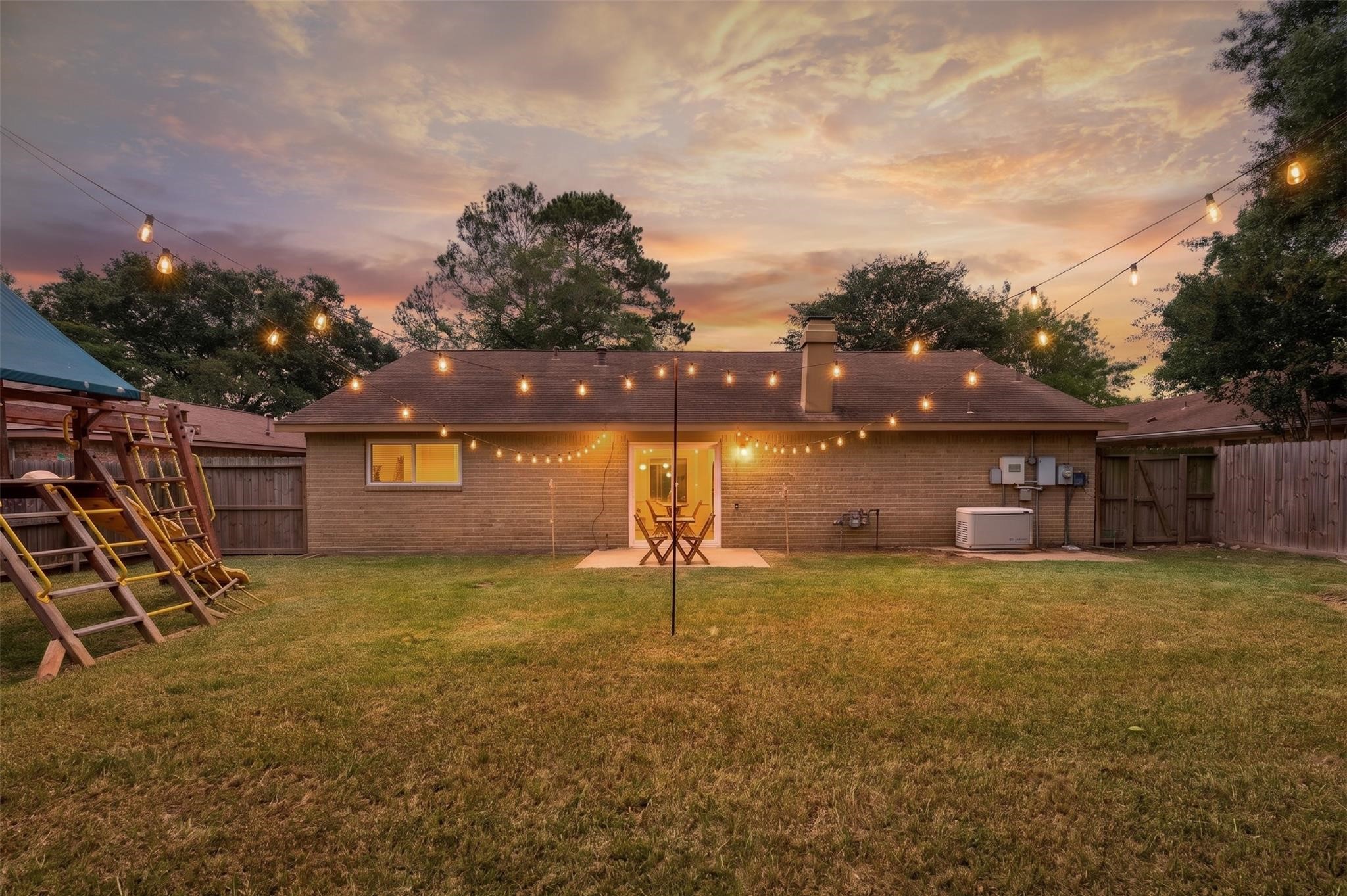 1663 Chilton Lane Katy, TX 77493 - Photo 10 of 11 Backyard at night!