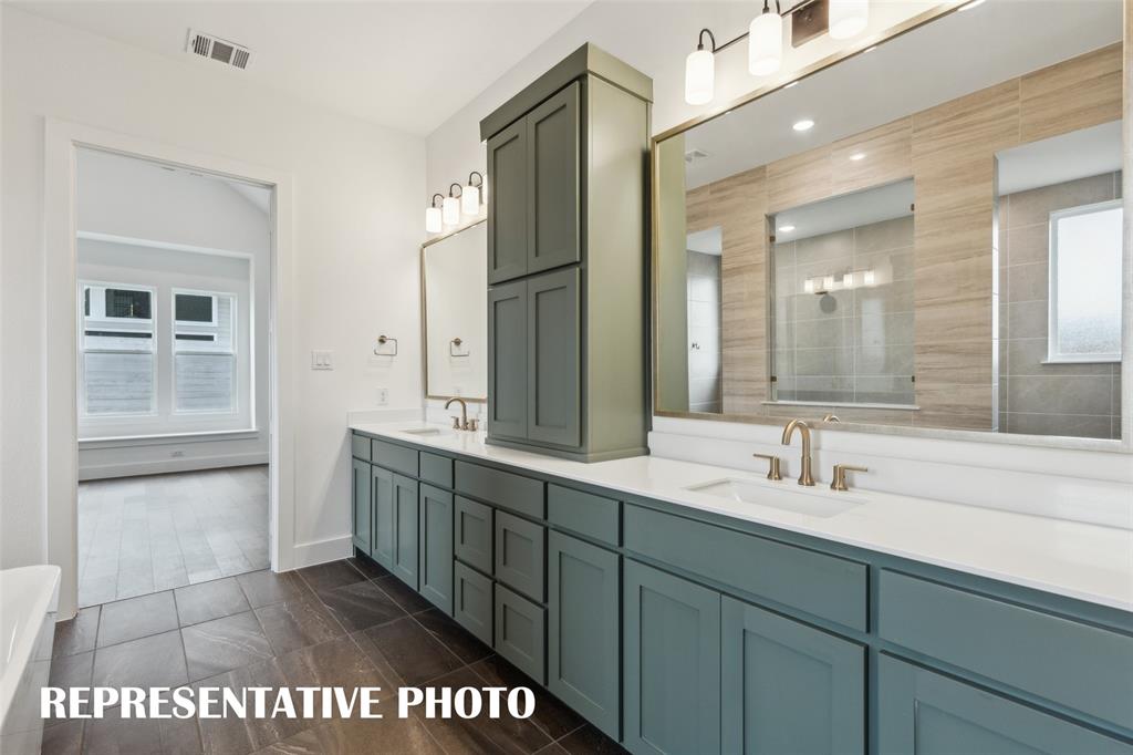 3928 Launch Road McKinney, TX 75071 - Photo 9 of 15 You'll find fantastic storage and ample room for 2 in this dream owner's bath. REPRESENTATIVE PHOTO