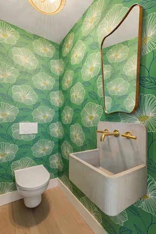 a view of a bench in the roof deck