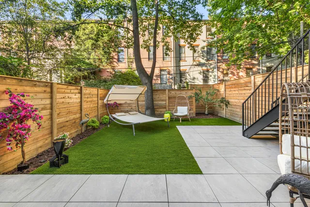 a living room with a toilet