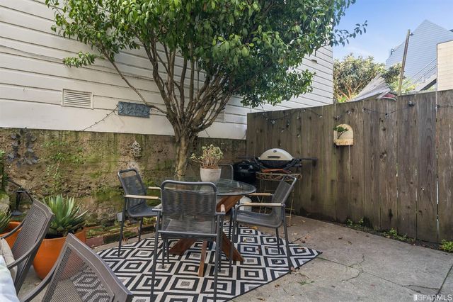 an outdoor space with patio