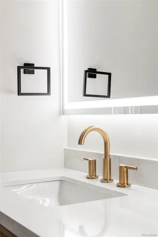 a close view of a sink