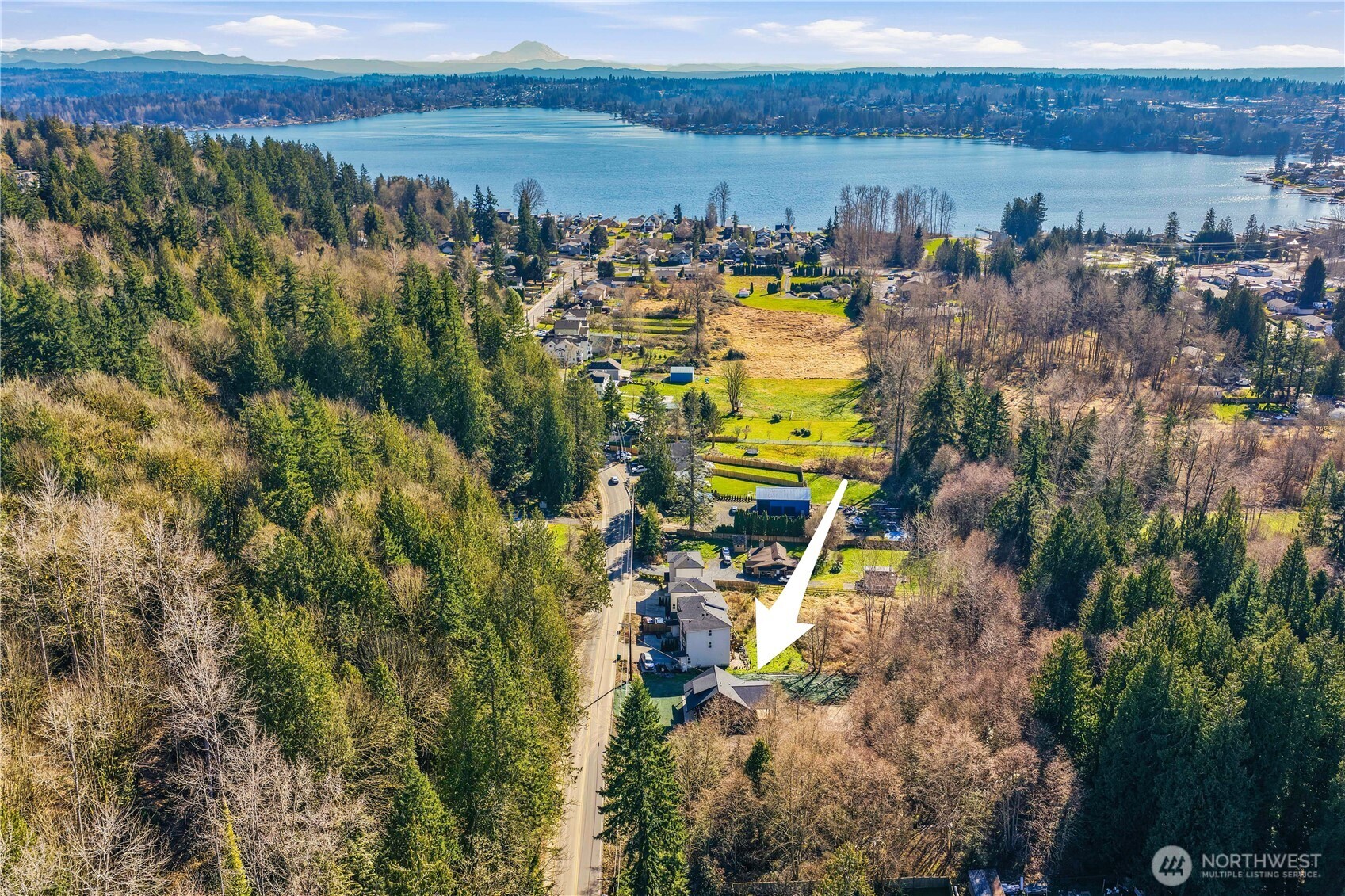 2816 Callow Road Lake Stevens, WA 98258 - Photo 33 of 34 a view of a lake in middle of the town