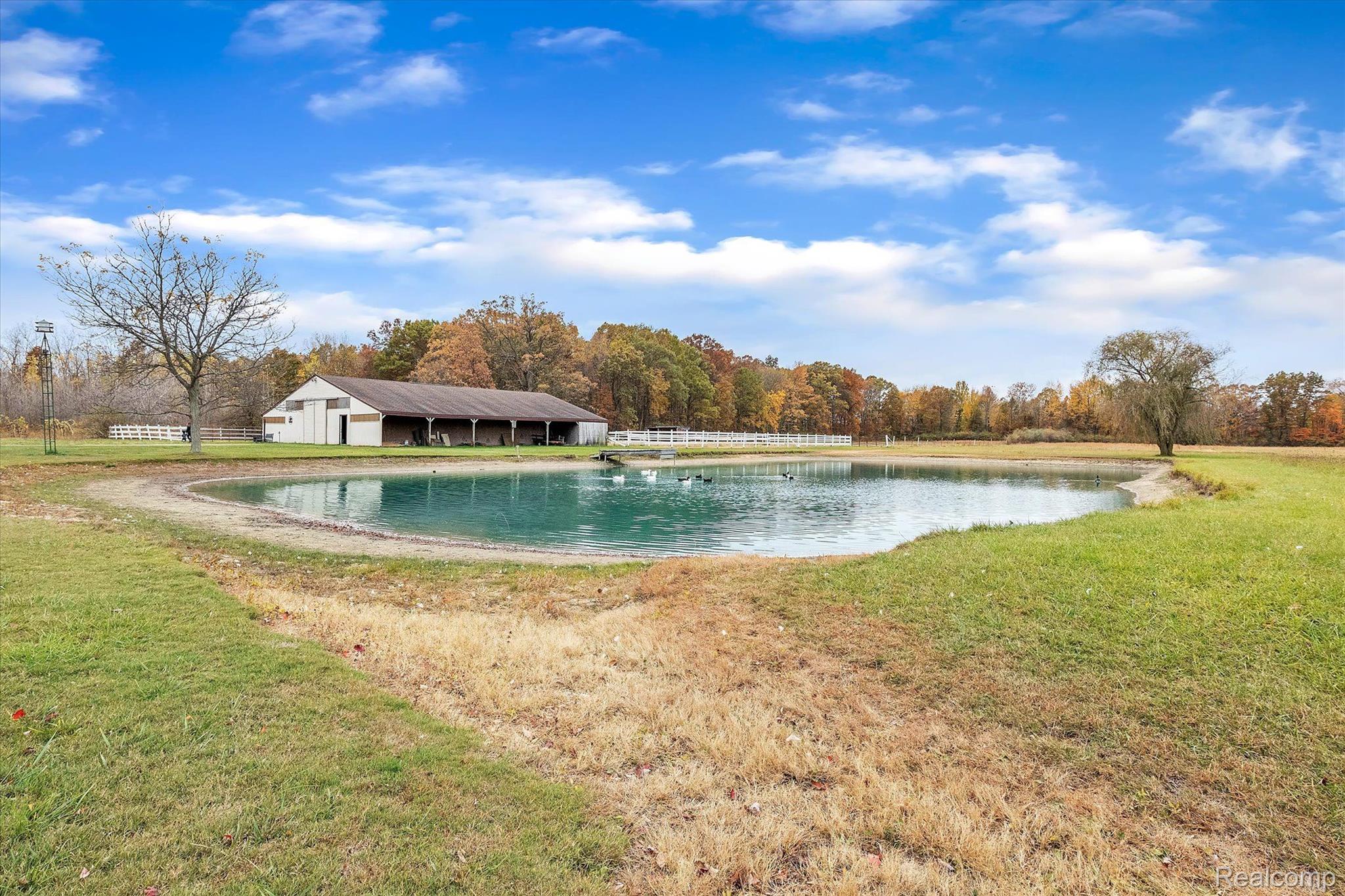 23700 Clark Road Belleville, MI 48111 - Photo 42 of 58 Pond with Dock