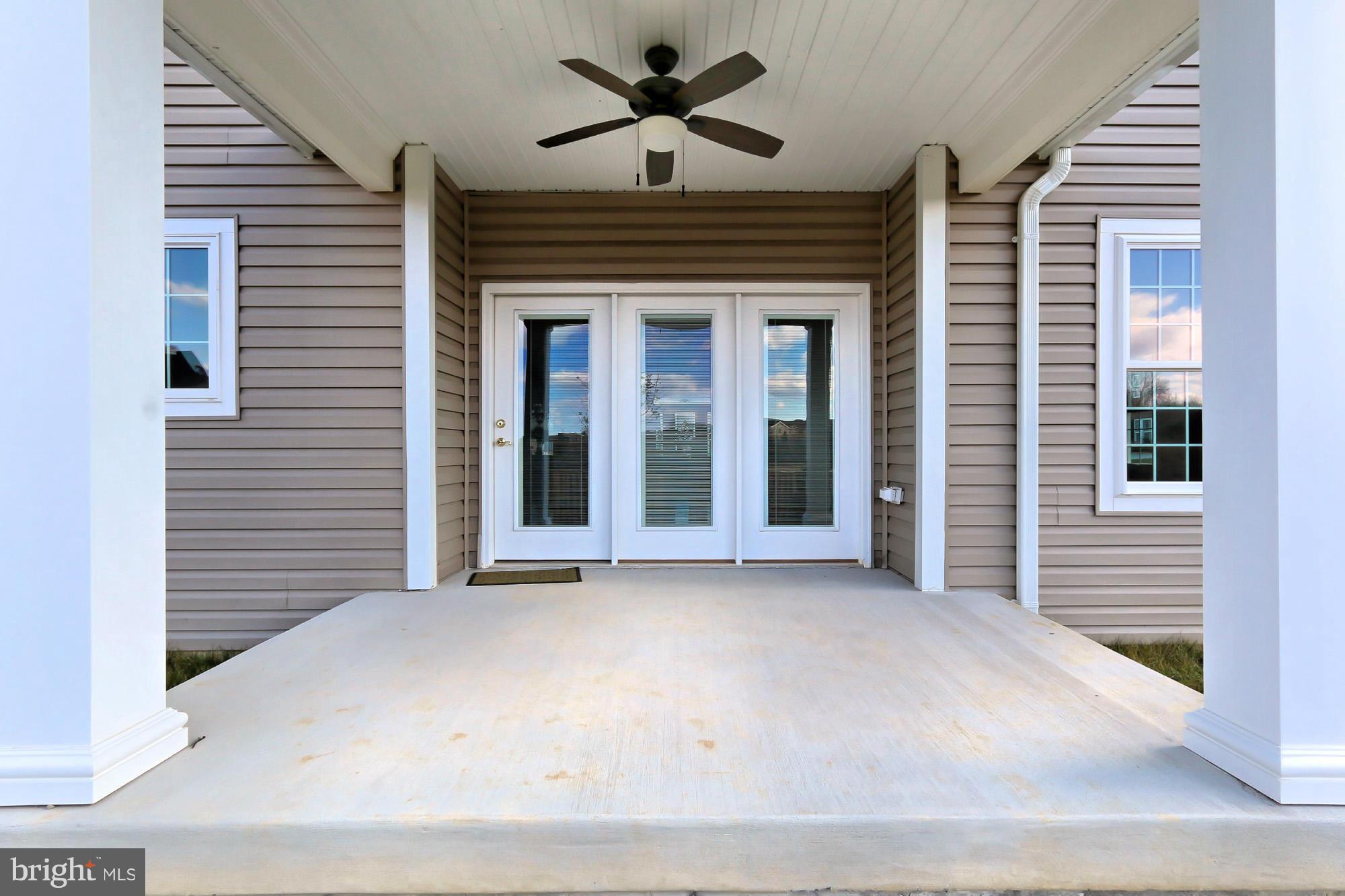 7002 Springville Court Springfield, VA 22150 - Photo 27 of 30 Covered Porch on Rear with Ceiling Fan!