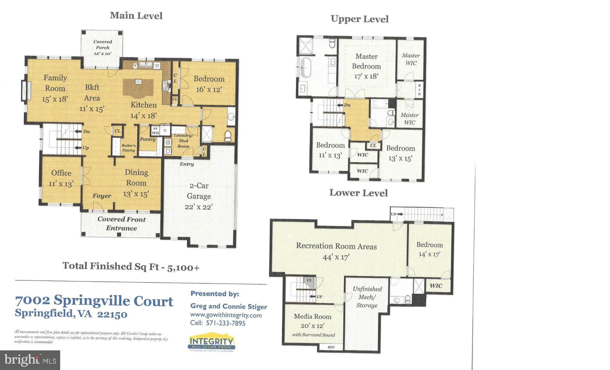 7002 Springville Court Springfield, VA 22150 - Photo 30 of 30 Floor Plan