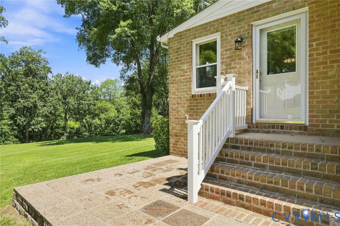 2981 Smokey Road Aylett, VA 23009 - Photo 11 of 84 Back-side Porch with wide brick steps with ground