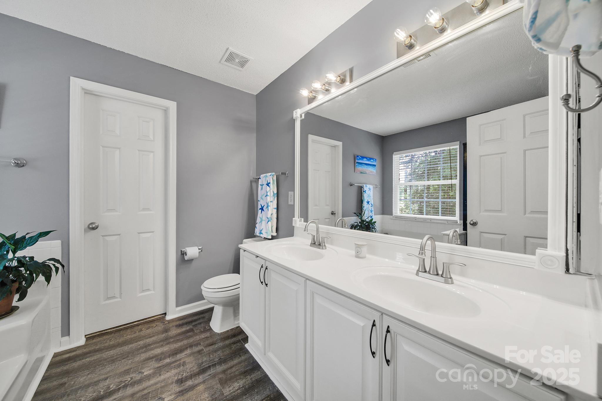 488 St George Road Fort Mill, SC 29708 - Photo 22 of 40 a spacious bathroom with a double vanity sink toilet and a tub