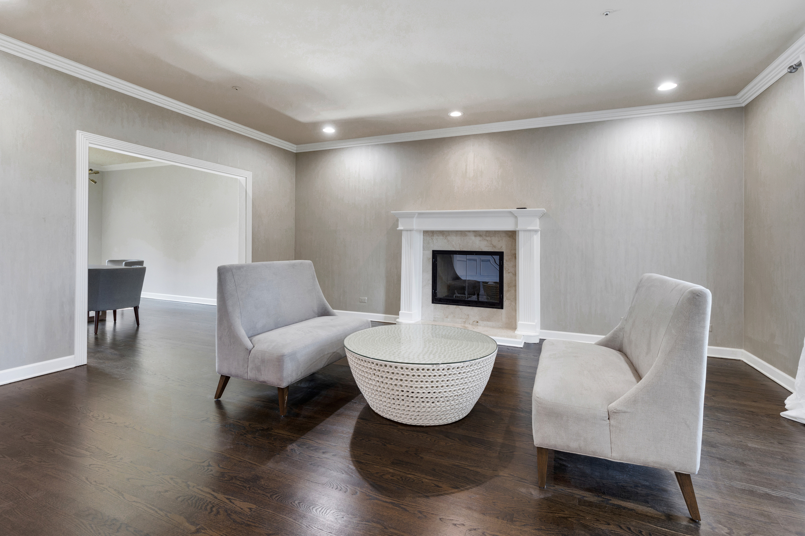 4469 Kettering Drive Long Grove, IL 60047 - Photo 11 of 45 a living room with furniture and a fireplace