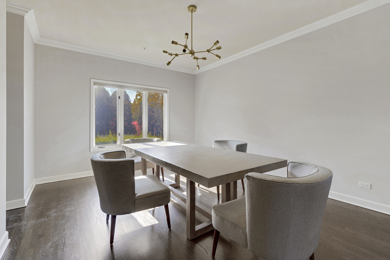 4469 Kettering Drive Long Grove, IL 60047 - Photo 13 of 45 a view of a dining room with furniture window and wooden floor