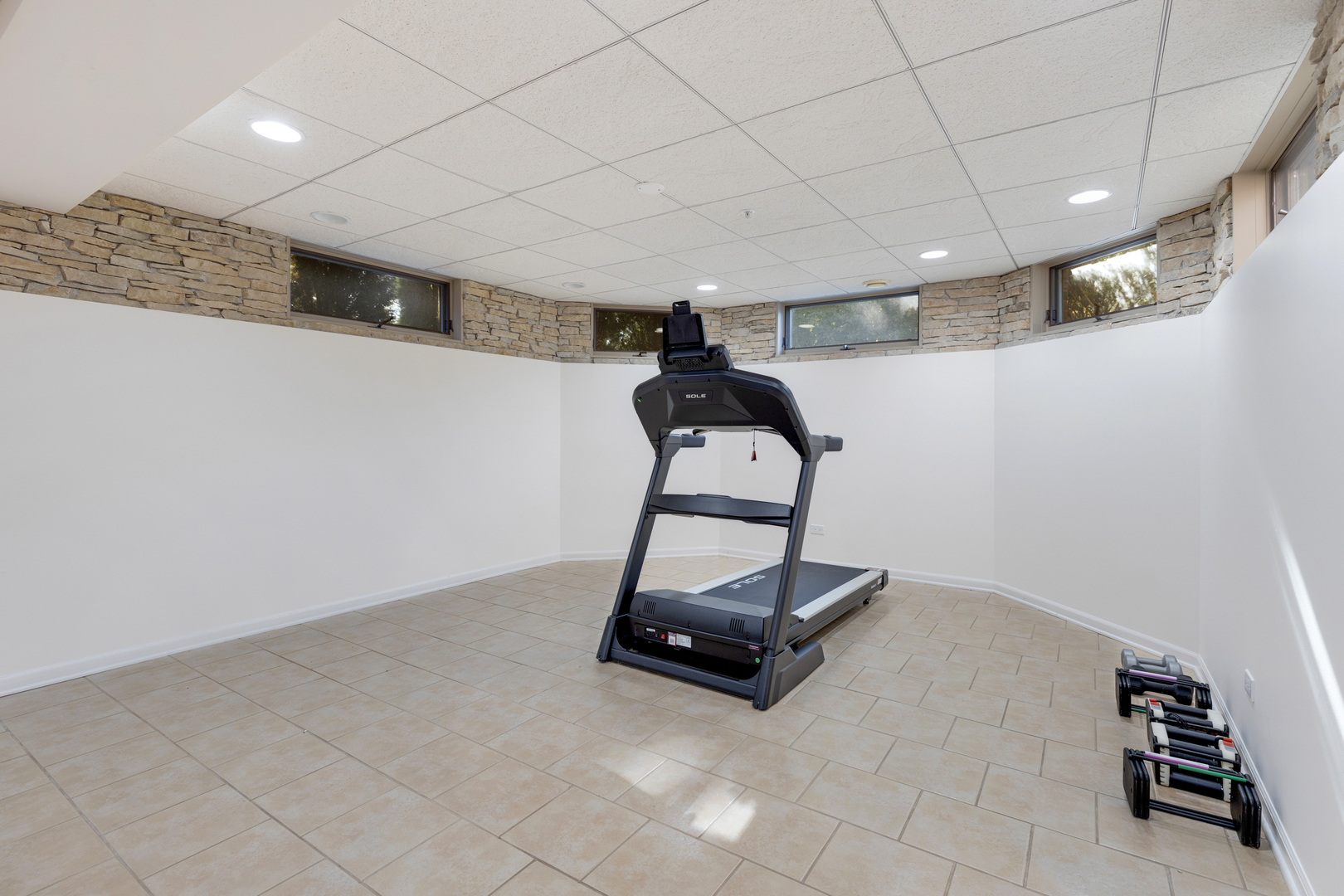 4469 Kettering Drive Long Grove, IL 60047 - Photo 33 of 45 a room with gym equipment and view