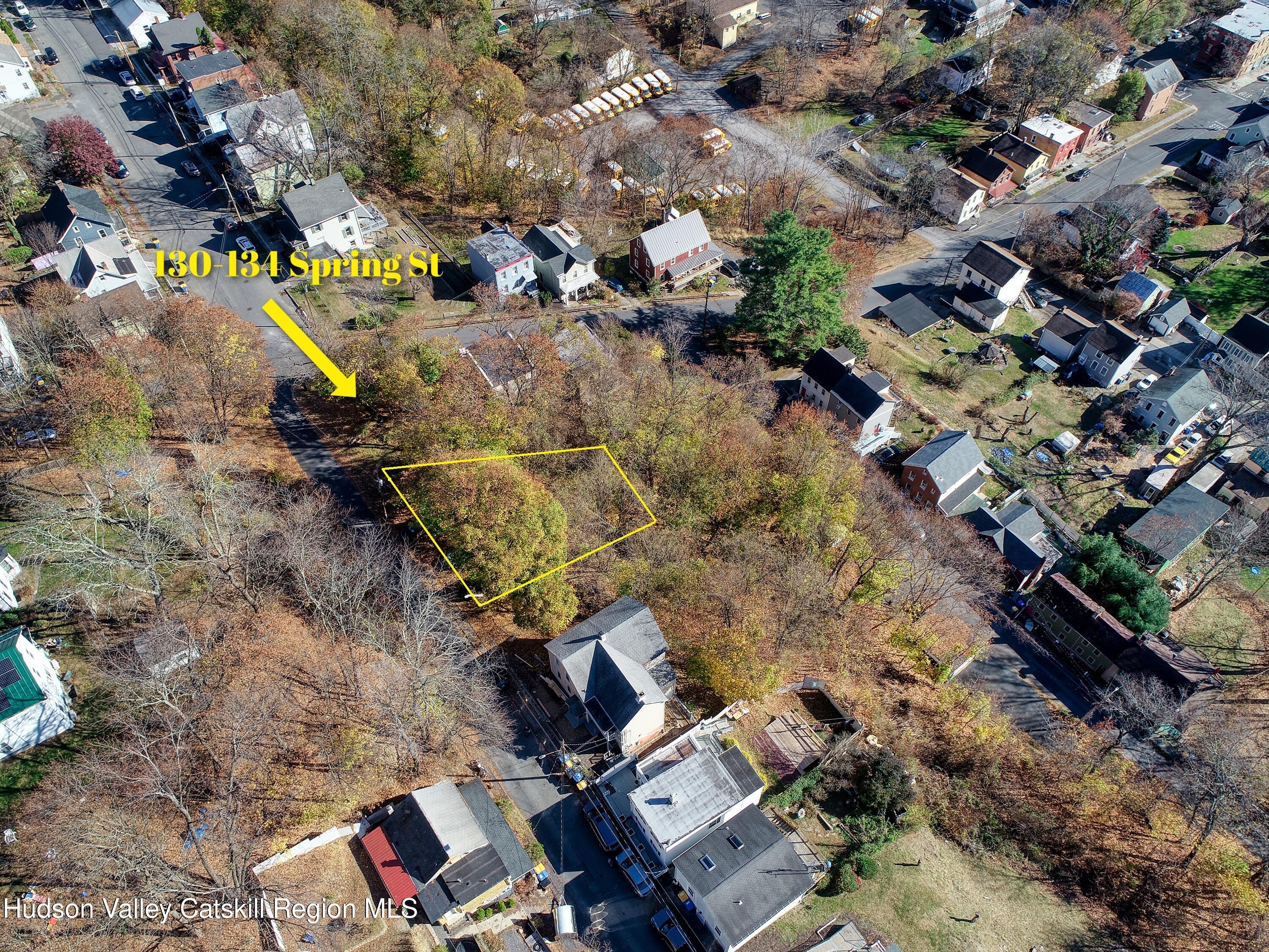 130-134 Spring Street Kingston, NY 12401 - Photo 2 of 2 an aerial view of residential houses with outdoor space