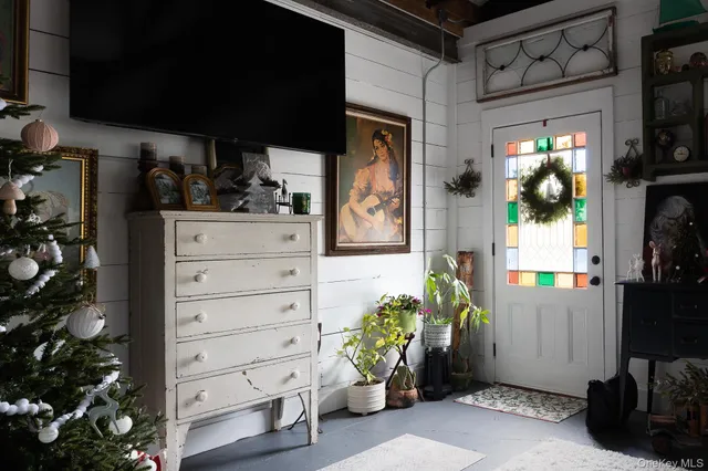 a view of a chairs in a room