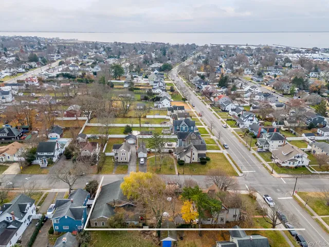 front view of a house with an outdoor space