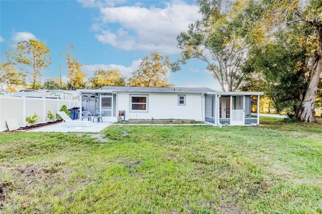 a house view with a garden space