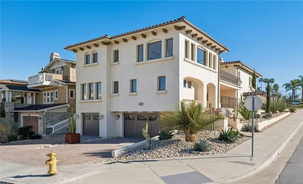 a front view of a large building