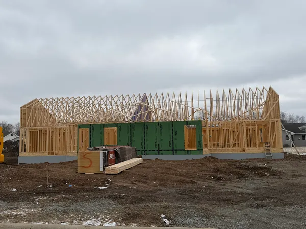 a front view of a house