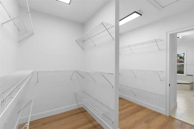 a view of walk in closet