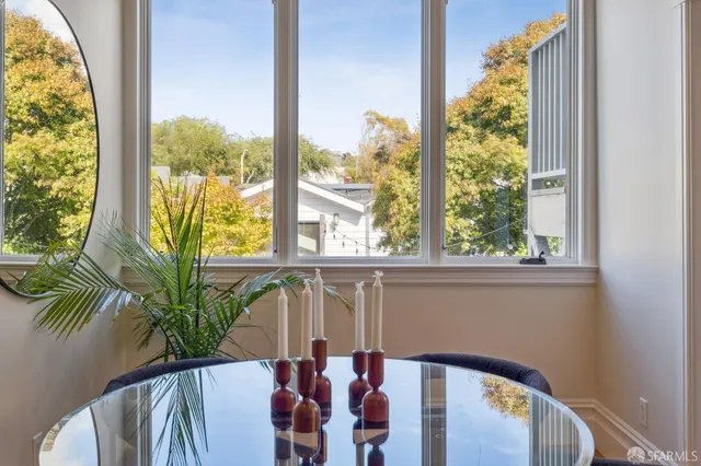 a bathroom with a sink and a shower curtain