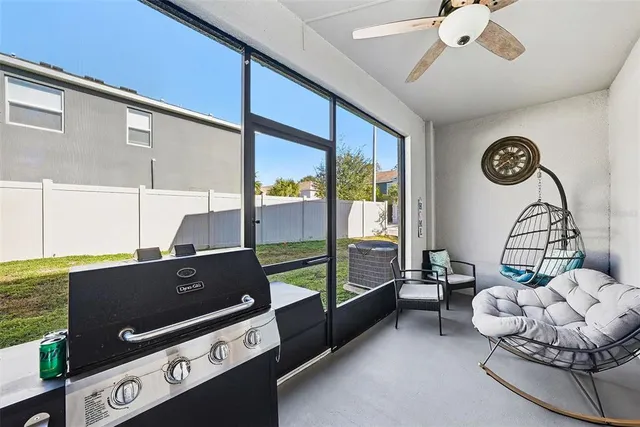 a view of workspace with a window