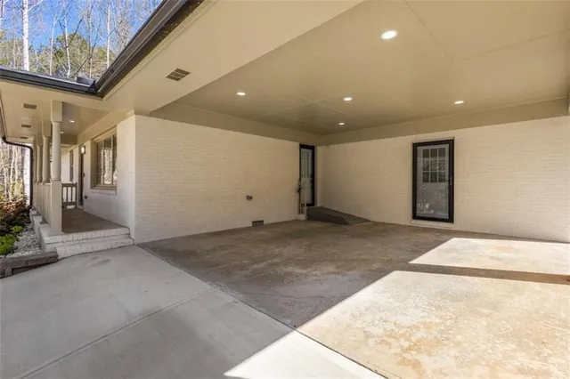 a view of an empty room