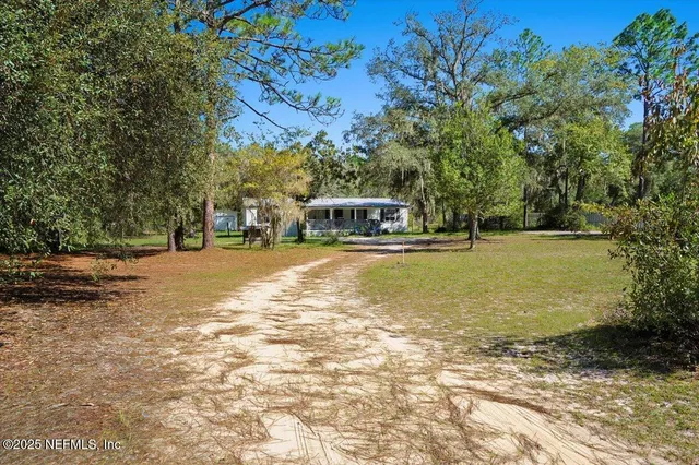 a view of a lake with houses