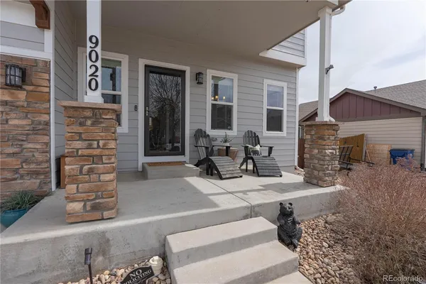 a backyard of a house