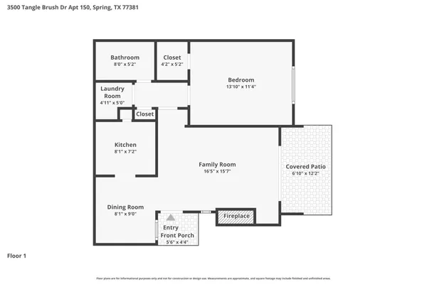 $1,200 | 3500 Tangle Brush Drive, Unit 150, Spring, TX 77381