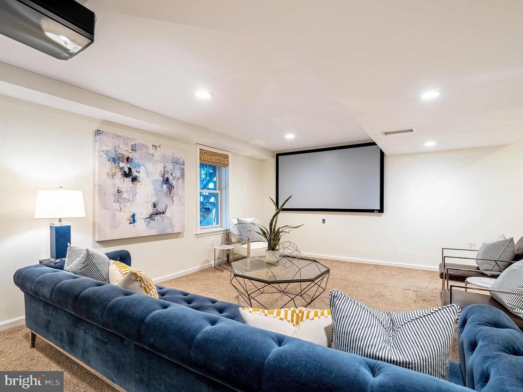 5606 Jordan Road Bethesda, MD 20816 - Photo 30 of 49 Projector and screen convey with the property!