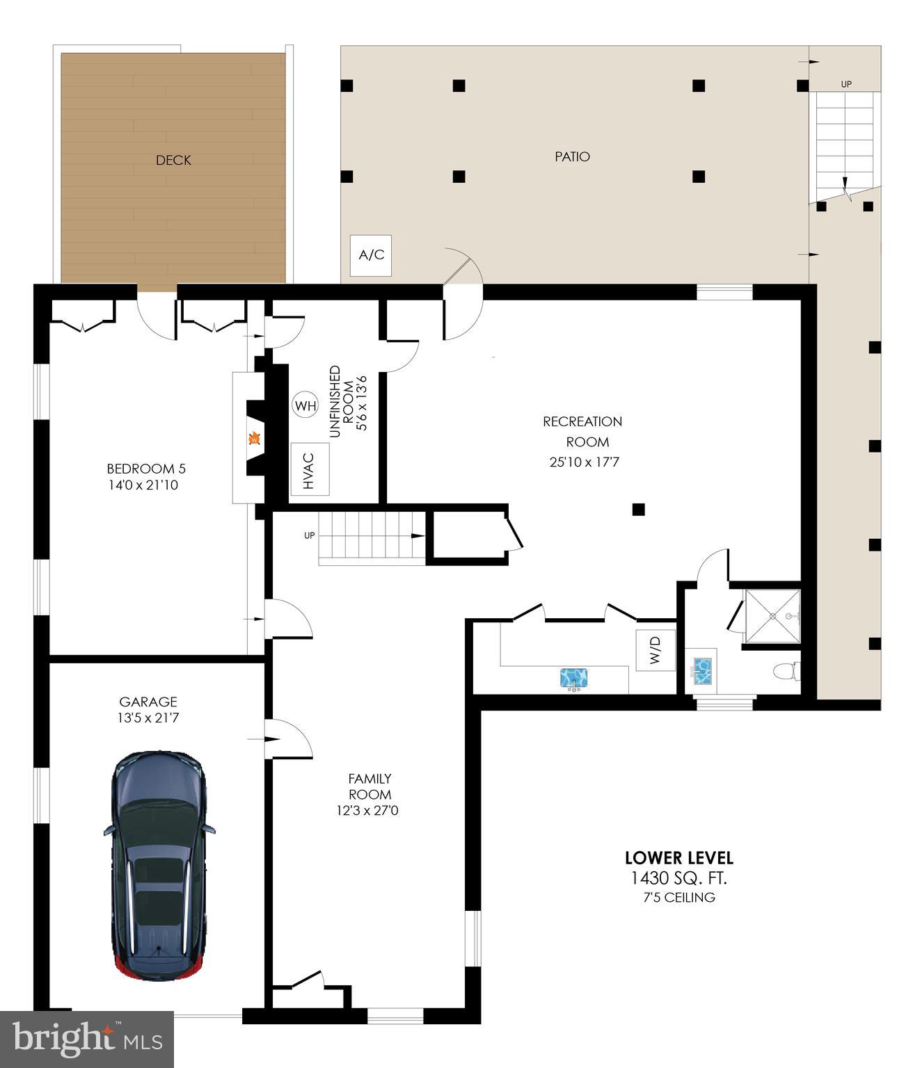 5606 Jordan Road Bethesda, MD 20816 - Photo 48 of 49 Lower level floor plan