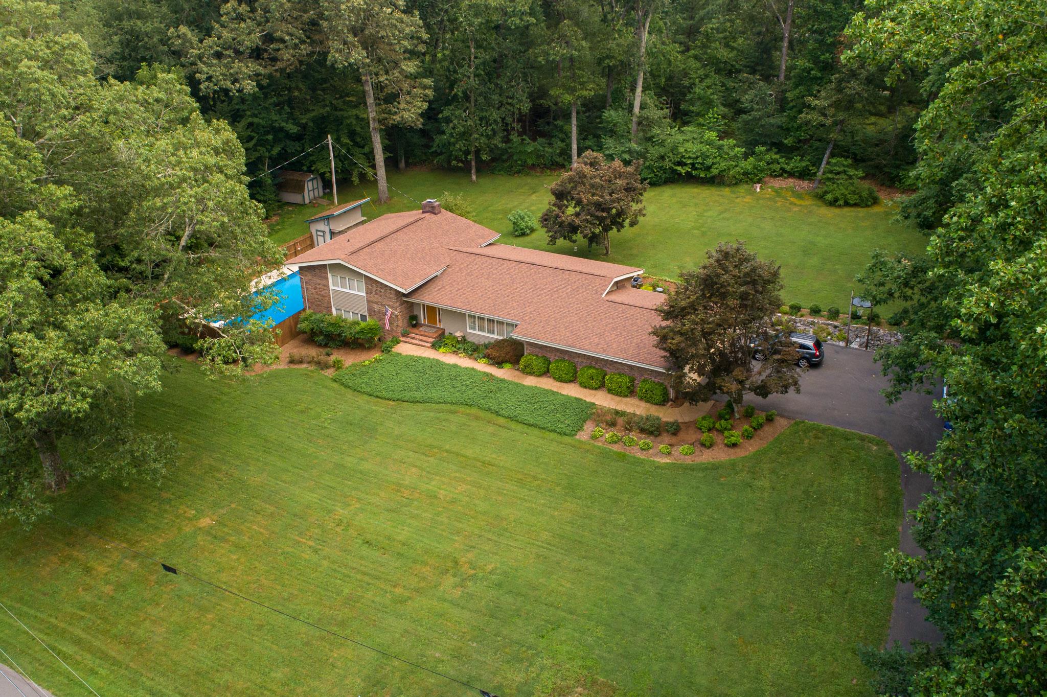 Private setting with 1.69 acres spread over 3.5 lots