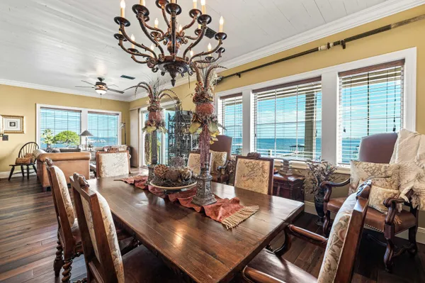 a view of a lake in middle of the