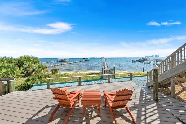 a view of outdoor space with seating area